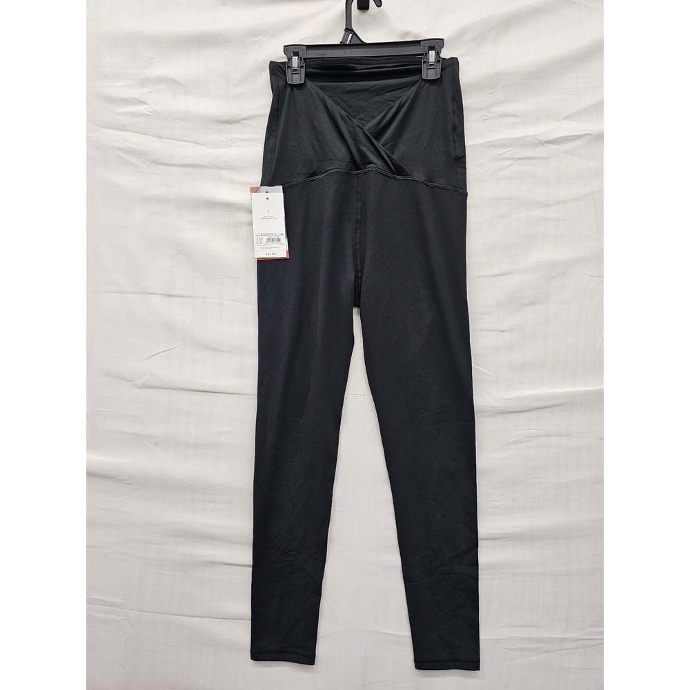 Isabel by Ingrid & Isabel Womens Active Leggings Black Poly Blend Size Small